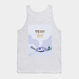 Merry 2021 Illustration Tank Top